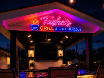 Custom LED Neon Sign – Tasha's Grill & Chill Hangout
