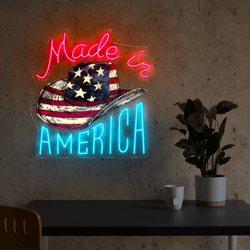 Made In America 4th of July Artwork Neon Sign