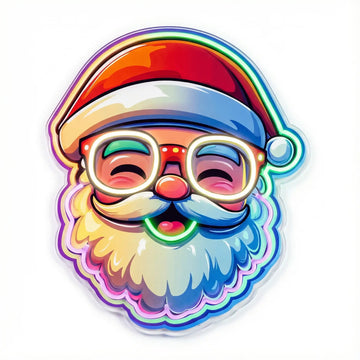 Wholesale Custom Rainbow Santa Claus LED Neon Sign with UV Printed Acrylic Backing for Christmas Decor, Retail Stores, Restaurants, Hotels and Holiday Wall Display